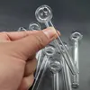 Pyrex Hookah Glass Oil Burner Pipe Apporx 10cm Length Clear Tube Tobacco Dry Herb Burning Transparent Tubes Nail Tip For Bong Dab Rig