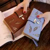 Portafogli portafoglio da donna Portfel femmina femmina gold gold foglie borsetta borsetta per le carte per borsetta delle monete da donna Portafeuille Fe269K