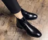 Men Black Leather luxurys shoe Winter Boot Formal Botas Moto Hombre Erkek designer Dress Shoes Bota Masculina Zapatos