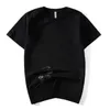 Style chinois Marque Coton à manches courtes Dragon Broderie T-shirt O-Cou Slim Hommes Noir -Chemise Ops Mode Hommes Chemises 210716