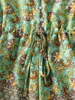 INSPIRÉ imprimé floral barboteuse pour femmes cravate réglable vert col en V combinaisons femmes mignon été combishorts barboteuses 210412