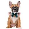Bowknot Bell Adjustable Pet Dog Puppy Cat Neck Scarf Bandana Collar Neckerchief Decor Dress Up Drop Sale Costumes