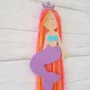 Rainbow Mermaid Hair Łuki Pasek do przechowywania Dziewczyny Hairband Klipy Wiszące Uchwyt Strip Organizator Dla Dzieci Dzieci Akcesoria