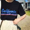 California At 1920 Lettre Imprimer Femmes T-shirt Harajuku Esthétique Vintage Graphic Street Style Casual Lâche Blanc Noir Egirl Y2k 210518