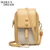 Evening Bags Mara's Dream Fashion Small Crossbody Women Mini PU Leather Shoulder Messenger Bag For Girls Yellow Ladies Phone Purse Gift