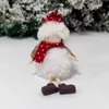 Christmas Decorations Santa Claus Snowman Doll Plush Angel Girl Pendant Christmas Tree Ornaments w-01261