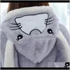 Womens Sleepwear Women Bathrobe Hooded Robe Ladies Cartoon Cute Winter Warm Casual Flannel Kimono Dressing Gowns Thick Long Bath Robes 3Emo4