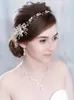 Trendy bloemen parel kristal hoofdband band bruids accessoires hoofddeksel vrouwen bruiloft haar sieraden handgemaakt
