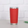 Kupalar 20oz Çift Duvar Buz Bira Termal Kupa Paslanmaz Çelik İzoleli Yalıtımlı Tumbler Kahve Seyahat Kupası Lid2303