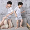 Children Silk Pajamas Kids Summer Pyjamas Set for Girls Boys Toddler Home Sleepwear Clothes Teens Nightwear Clothing 210908