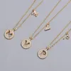 Colares pendentes Dainty Chain Chain Tiny Kids Gold Nome D G Sterling Silver Letter 925 Colar inicial