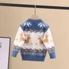 Autumn winter Baby Children Clothing Boys Girls Knitted pullover toddler Sweater Kids Christmas Wear 2 3 4 6 8 years 211201