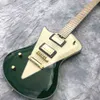 Özel MM AMA-ADA Yeşil Grand Müzik Renk ve Şekil Solak Elektro Gitar, Odun ve Donanım Yükseltme Özelleştirilebilir