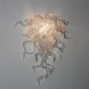 Art Deco Murano Kristal Lamba Dağı Işık Fikstür Üflemeli Cam Çiçek Duvar Lambaları Sanat Dekorasyon Ev Yatak Odası Yemek Oturma Odası için 50 * 60 cm Custom Made