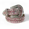 أحزمة عالية الجودة Western Bling Rhinestons Belt Cowgirl Cowboy Studded Suckury Strap Cinto de Strass Ceinture Femme