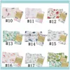 Cobertores Têxteis Home Gardeninfant Blanket Respirável Limão Animal Swaddle Soft Bath Envoltório Baby Bathroom Toalhas Robes YL698 Drop Del