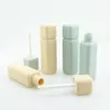 Бутылки для хранения банки для губ глянцевые палочки трубки 5 мл резиновой краски матовая текстура пустые контейнеры для губ 319t1189797