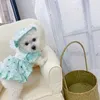 Abito estivo per gatti Cappello Costume per animali domestici all'aperto Abbigliamento Abbigliamento per cani da viaggio Gonna Chihuahua Yorkshire Pomerania Abbigliamento per cuccioli XXS