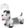 Electric Infrared Remote Control Dachshund Robot Dog Wireless Follow Electronic Pet Children's Toy