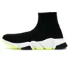 Mulheres Mens Designer Casual Sock Shoes Speed Trainer Preto Branco Vermelho 2.0 Bottoms OG Borracha Sola Rosa Espuma Meias Treinadores Mocassins Corredores Sapatilhas Jogging Andando 36-45