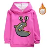 Hoodies & Sweatshirts Children Clothing Teenager Warm Pullover Winter SLOGOMAN HOODY Velvet Kids Hoodie Sweatshirt Girls Boys Long208j