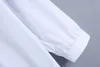 White Pleated Blouse Dress Vintage Long Sleeve Female Draped Dresses Vestidos 210421