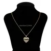 Mom Necklaces Ziron Diamond Heart Pendant Necklace Stainless Steel Chains Mother day Gift fashion jewelry Will and Sandy