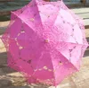 Colourful Cotton Bridal Parasol Handmade Battenburg Lace Embroidery Sun Umbrella Elegant Wedding Party Decoration Umbrella RRD11678