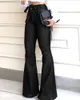 Kadın kot 2022 denim yüksek bel çan-alt seksi bayanlar artı boyutu pantolon paketler ile rahat bayan ofis streetwear boy pantolon