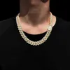 15mm Hip Hop Smycken Guldarmband för män Digns Cubic Zirconia Miami Cuban Link Chain Iced Out Diamond Armband