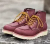 Mens Spring Red Ankle Boot Man Wing Warm Outdoor Work Cowboy Motorcykel HEAL MANA 875 SKOR SNEAKER SNEAKER