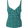 Kadın Mayo Kadınları Polka Dot Tankini Boy Şort Mayo Bikini Set plaj seyahat