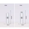 Perfume Atomizer 15Ml*10Pcs Mini Sprayer Scent Refillable Bottles Empty Aluminium Rotated Liquid Air Freshener Container