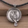 Hänge halsband Odin Raven talisman amulet viking halsband wicca fågel goth juveler runor halslösa wiccan hedniska män kvinnor accesso1443748