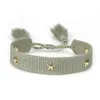 Vrouwen Verstelbare Gevlochten Kwastje Armband Handgemaakte Gouden Pentagram Polyester Armbanden Voor meisjes Vintage Mode-sieraden Geschenken