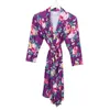 Maternity Sova Lounge Kläder Gravida Kvinnor Nattklänning Floral Tryckta Robe Pajamas Kläder M3484