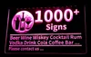 1000 segni Segnale luminoso Birra Vino Wiskey Cocktail Rum Vodka Drink Cola Coffee Bar Club Pub 3D LED Drop Whole8082155