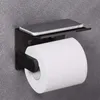 Toilettenpapierhalter mit Telefonablage, Wandmontage aus Edelstahl SUS 304, rostfrei und für Badezimmer geeignet
