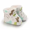 Boots Born Baby Boy Girl Socks Shoes Kids Print Toddler First Walkers Booties Cotton Comfort Soft Anti-slip Warm Infant Crib