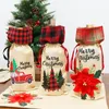Noel Süslemeleri Claus Şarap Kapağı Yüzü Kaçmak Tutkal Bebek Şaraplar Şişe Dekorasyon Noel Nordic Arazi Tanrım Santa Asılı Süs Wy1392