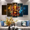 5 panneaux seigneur Ganesha maison Docor éléphant affiches et impressions toile peinture mur Art photos pour salon mur décor bouddha