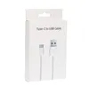 Câble USB Type-C pour Huawei Xiaomi Samsung Câbles de Date de Charge Rapide Type C Cordon de Charge Téléphone Portable avec Boîte de Détail