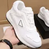 Geometr Design Męskie Obuwie Casual Nylon Oddychający Wamp Chunky Trampki Czarne buty Białe podeszwy Najwyższej jakości Odkryty Sneaker