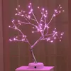 LED Night Light Mini Árvore de Natal Fio de Cobre Garland Lâmpada para Casa Crianças Decoração Decoração Fada Luzes Luminary Holiday Iluminação