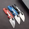 Zimna stalowa 20LTB Tuff Lite Nóż składany 2.5 "Zwykły ostrze, niebieski Czerwony Czarny Griv-Ex Uchwyty Knice Pocket Survival EDC Camping Travel Tool