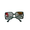 Designer luxe dames, nieuwe zonnebril, 4 kleuren grote vierkant gepolariseerde UV400 mode bril