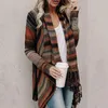 Мода женский свитер осень / зима средняя длина тонкий расцветок гребень вязаный 210520