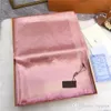 2021 top Fashion women scarf four seasons autumn winter thin long silk wool 180*70cm shawl classic gold thread letter