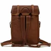 Sac à dos Luufan Véritable Cuir Vintage Crazy Horse Voyages Sacs à dos Hommes Mâle Ordinateur portable Bagpack Fashion Daypack