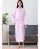 Kvinnors Sleepwear Women100% Bomull Bad Robe Dam Vatten suger Feminino Casual Home Bathrock El